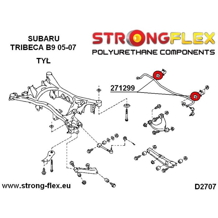 271299B: Tuleja stabilizatora tylnego 15mm Subaru Tribeca B9