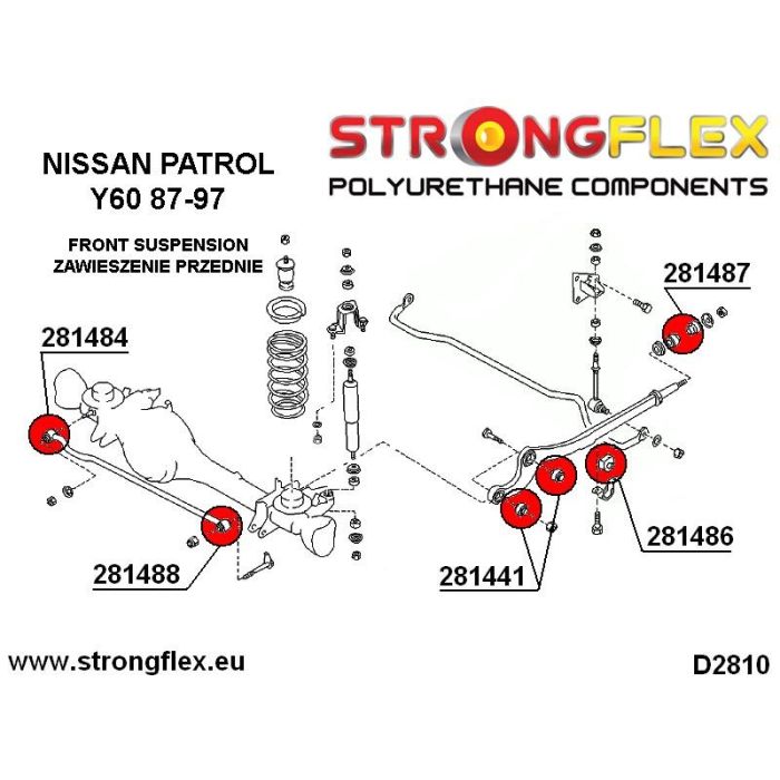 281486A: Tuleja stabilizatora przedniego SPORT Nissan Patrol Y60
