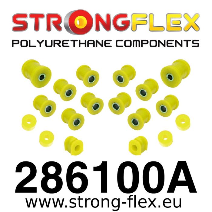 286100A: Zestaw poliuretanowy tylnego zawieszenia SPORT Nissan 100NX