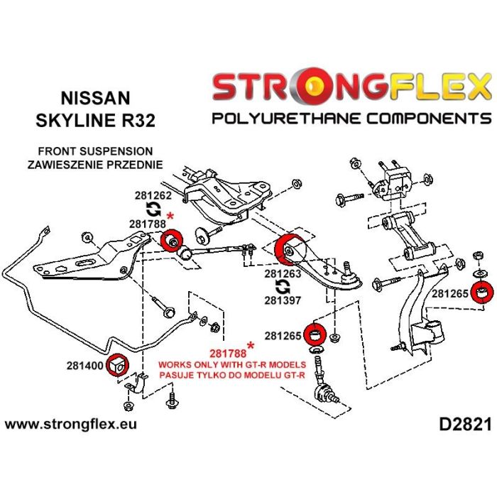 286216B: Kompletny zestaw zawieszenia R32 Nissan Skyline R32
