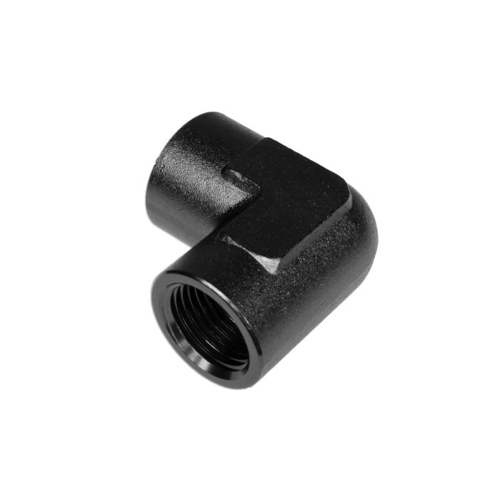 3/8 NPT 90' Nypel adapter żeńsko-żeński Czarny