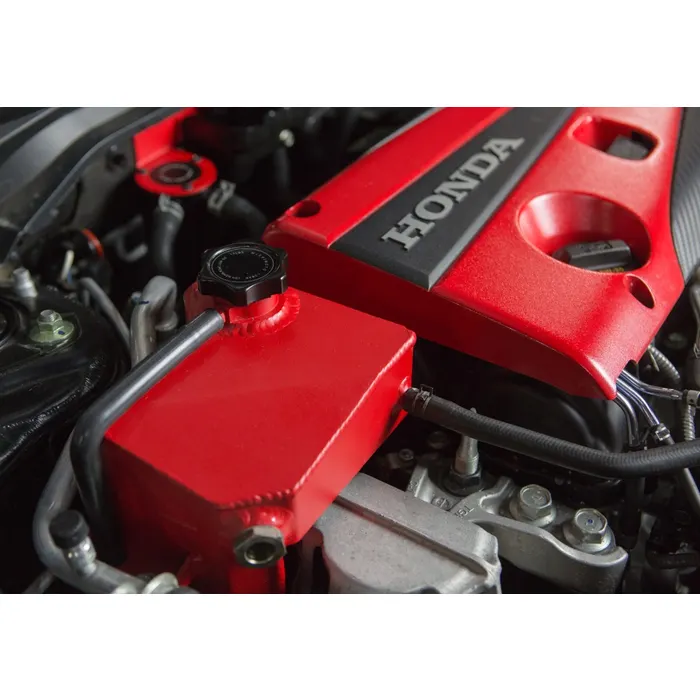 Mishimoto MMRT-CTR-17EMWRD Expansion Tank for Honda Civic Type R 17+ Wrinkle Red    