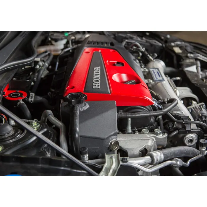 Mishimoto MMRT-CTR-17EMWBK Expansion Tank for Honda Civic Type R 17+ Wrinkle Black    