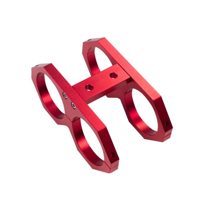 JRspec Dual fuel pump mounting bracket 60mm type 2 red