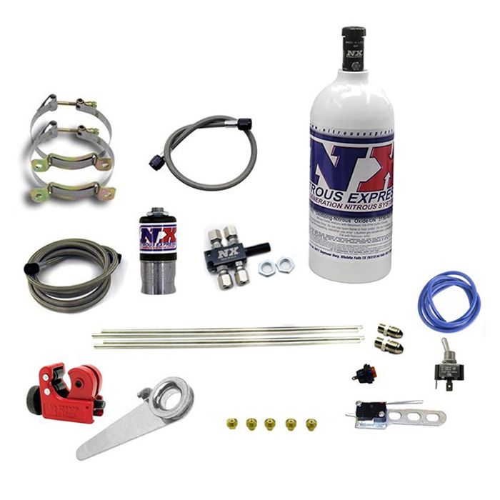 Motorcycle 4-Cylinder Dry System Nitrous Express NX 62000-2.5P 2.5Lb Bottle