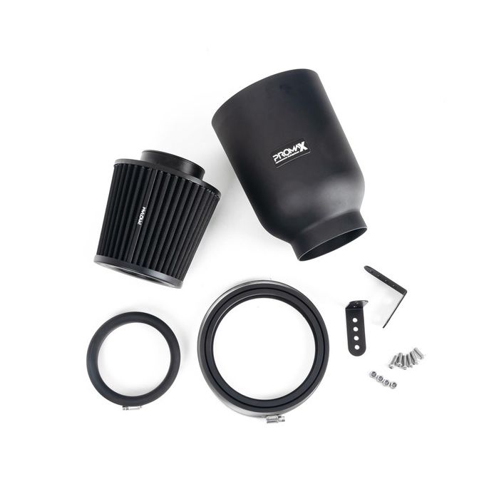 Ramair ProMax Large Universal Pleated 76mm Rubber Neck Air Filter in Enclosed Airbox