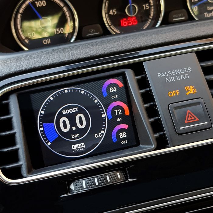 CANchecked Multi Function Display MFD28 GEN2 for VW Scirooco MK3  LHD