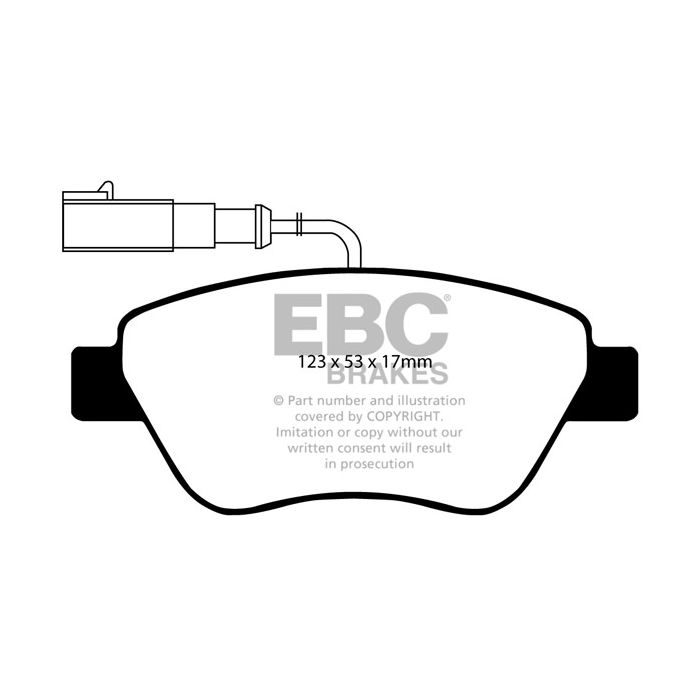 DP1384/2 Brake Pads ULTIMAX2 EBC Brakes for Alfa Romeo Citroen Nemo Multispace Citroen COMMERCIAL Nemo Fiat 500 Bravo Fiorino Combi Punto Evo Qubo Fiat COMMERCIAL Fiorino Peugeot Bipper Tepee Peugeot COMMERCIAL Bipper MiTo EMehari