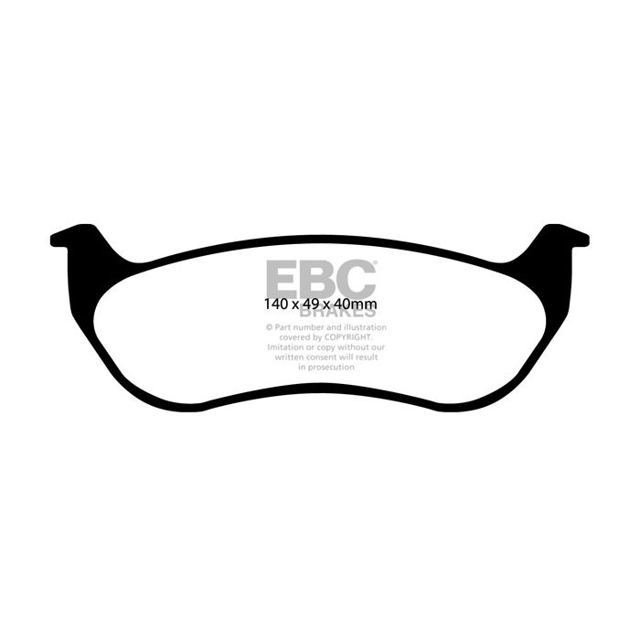 DP41673R Brake Pads YELLOWSTUFF EBC Brakes for Jeep Cherokee Wrangler Ford Explorer Sport Trac Jeep Liberty Wrangler