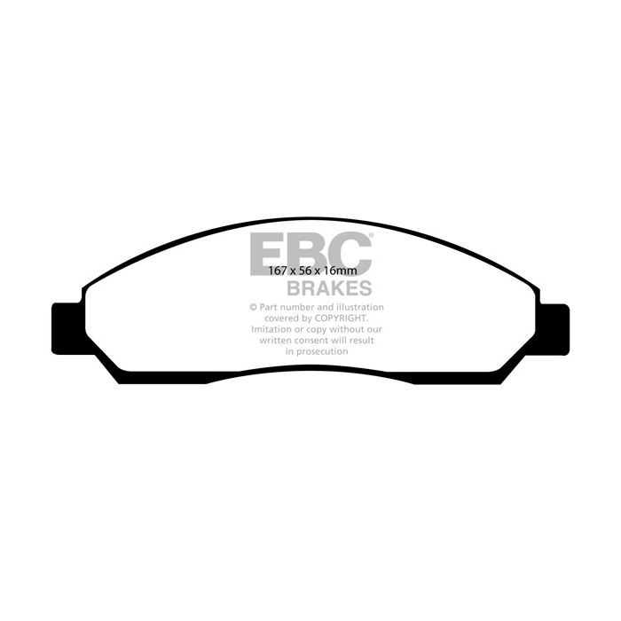 DP41705R Brake Pads YELLOWSTUFF EBC Brakes for Isuzu Rodeo Chevrolet Colorado GMC Canyon Isuzu i-280 Crew Cab i-290 i-350 Crew Cab i-370 Holden Australia and New Zealand Rodeo RA DMAX