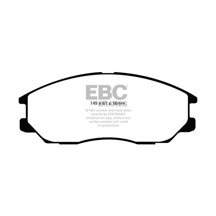 DP1725 Brake Pads ULTIMAX2 EBC Brakes for Hyundai Terracan Ssangyong Rodius Turismo