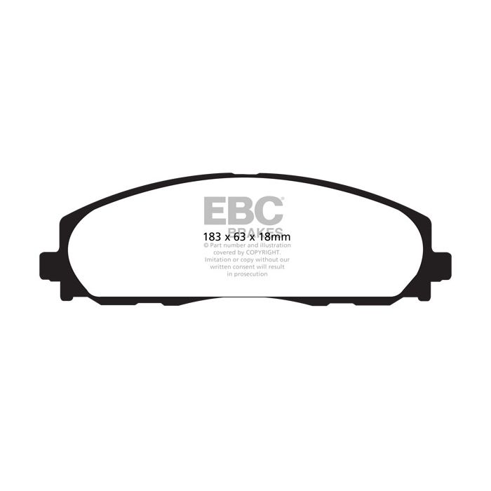 DP41888R Brake Pads YELLOWSTUFF EBC Brakes for Chrysler Grand Voyager Fiat Freemont Jeep Gladiator Wrangler Lancia Voyager Chrysler Pacifica VW Routan
