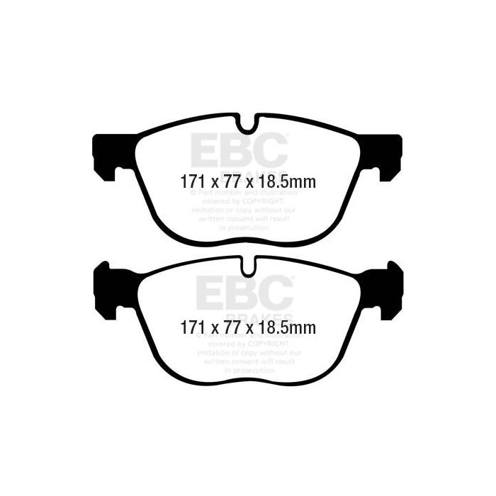DP61938 Brake Pads GREENSTUFF EBC Brakes for BMW X5 E70 X5 F15 X6 E71 X6 F16 BMW X4 X5 F15 X5 X6 X6 F16
