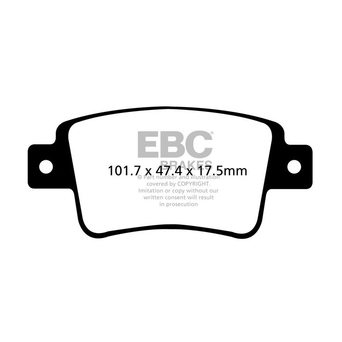DPX2101 Brake Pads ULTIMAX2 EBC Brakes for Abarth Punto Evo Fiat Punto Punto Evo Punto Evo Abarth