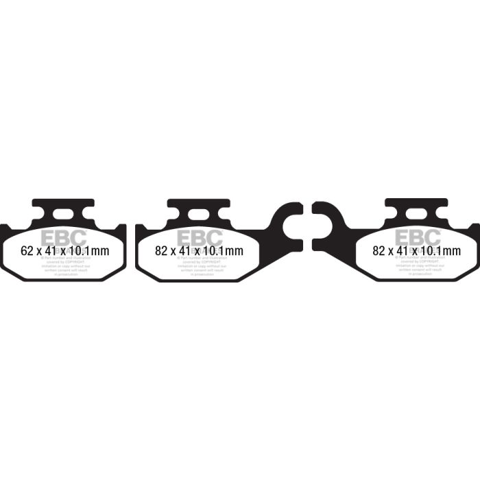 DPX2182 Brake Pads ULTIMAX2 EBC Brakes for Renault Twizy 45 Twizy 80