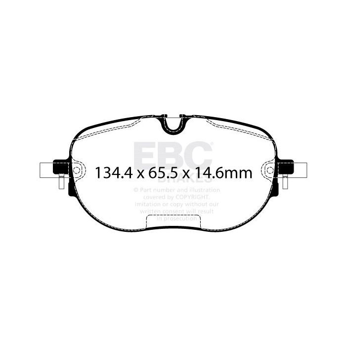 DPX2446 Brake Pads ULTIMAX2 EBC Brakes for CUPRA Born Volkswagen