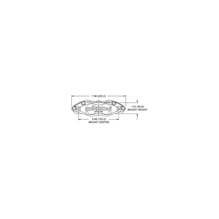 Wilwood 120-14703 Dynapro DS Universal Radial Mount Caliper 4 Pistons