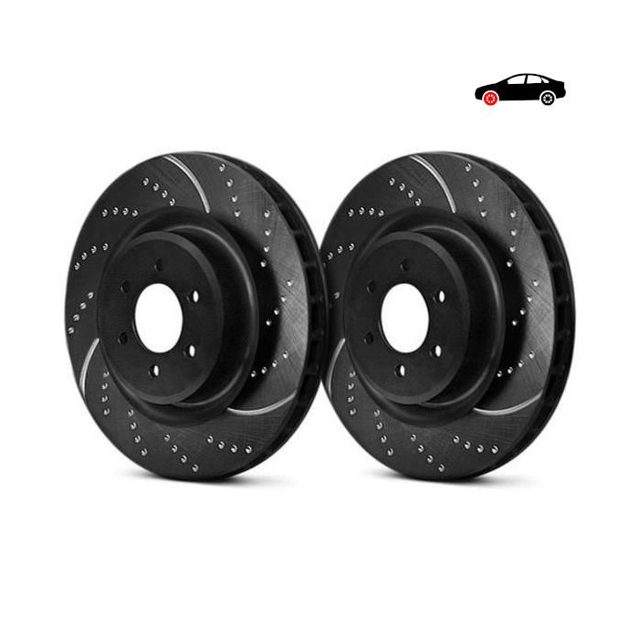 GD274 Sport Discs Rotors EBC Brakes for Dacia Logan Logan MCV Nova Renault Clio Mk1 Clio Mk2 Megane Hatch Mk1 Megane Saloon Mk1 Symbol Thalia Thalia 2 Twingo 5 9 11 19 19 Chamade 21 Renault COMMERCIAL Clio Van 18 Sandero Mk1 Sandero Mk2