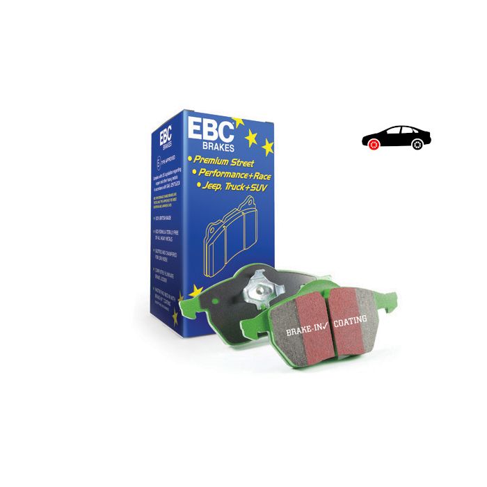DP21914 Brake Pads GREENSTUFF EBC Brakes for Ford Galaxy Mk2 Mondeo Saloon Mk4 Mondeo Hatchback Mk4 Mondeo Estate Mk4 Volvo S60 Mk2 S80 Mk2 V60 Mk1 V60 Cross Country V70 Mk3 XC70 Mk2 Volvo S60 T5 S60 S80 V60 V60 Cross Country XC70 SMax S60 Mk2 D5 S60 Mk2 