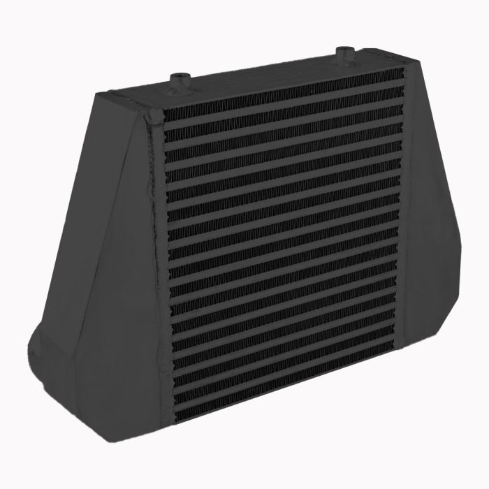 Intercooler 280x300x76mm FMIC.EU Back Inlet / Outlet Black