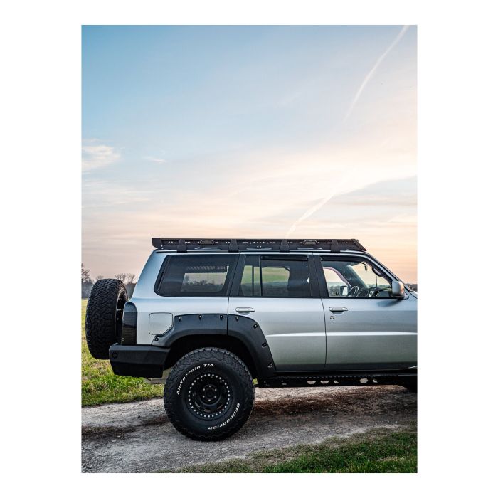 Aluminium Roof Rack Short with Backlighting IOD Performance for Nissan Patrol Y61 SWB