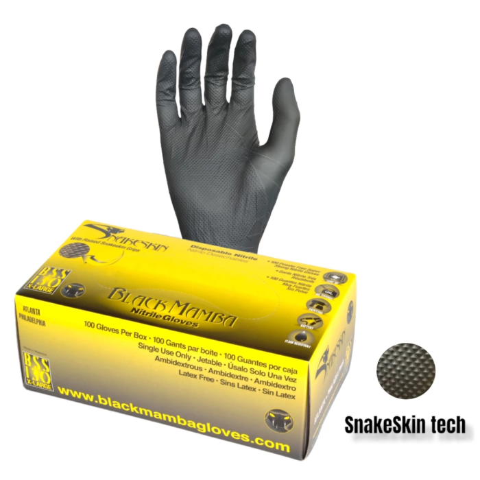 BLACK MAMBA SnakeSkin Gloves SIZE L
