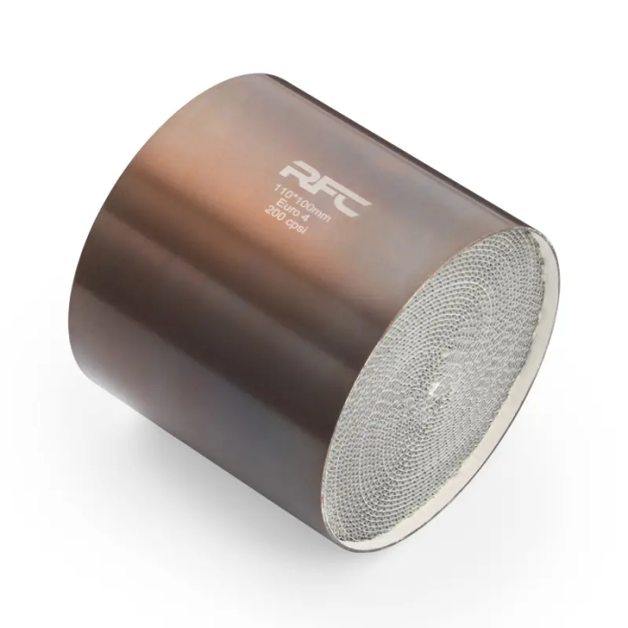 Universal catalytic conventer core RFC Insert Lenght 80mm CPSI 400 Euro 6 Inlet dimeter 130mm