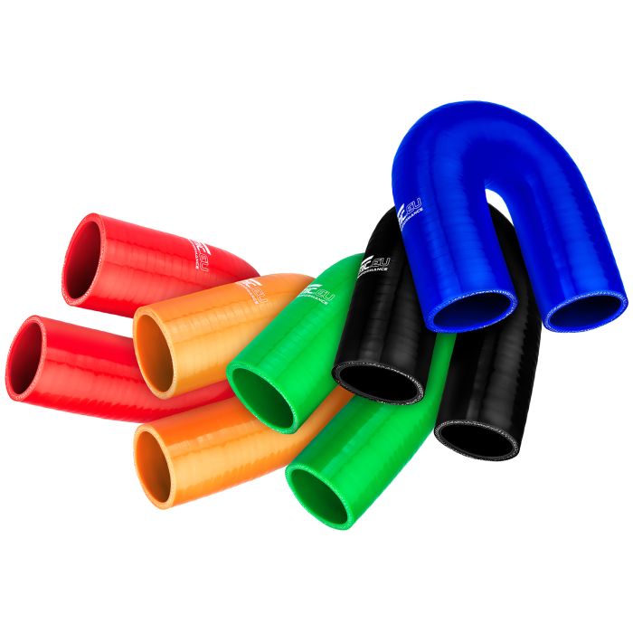 Silicone elbow 180' 35mm Black