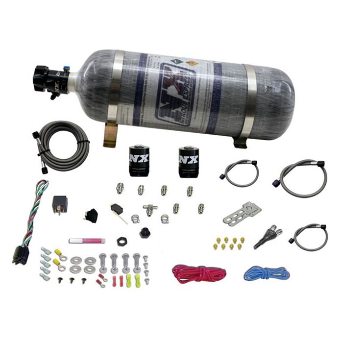 EFI Single Nozzle System 35-50-75 Hp with 12Lb Carbon Bottle for All Sport Compact Nitrous Express NX 20923-12