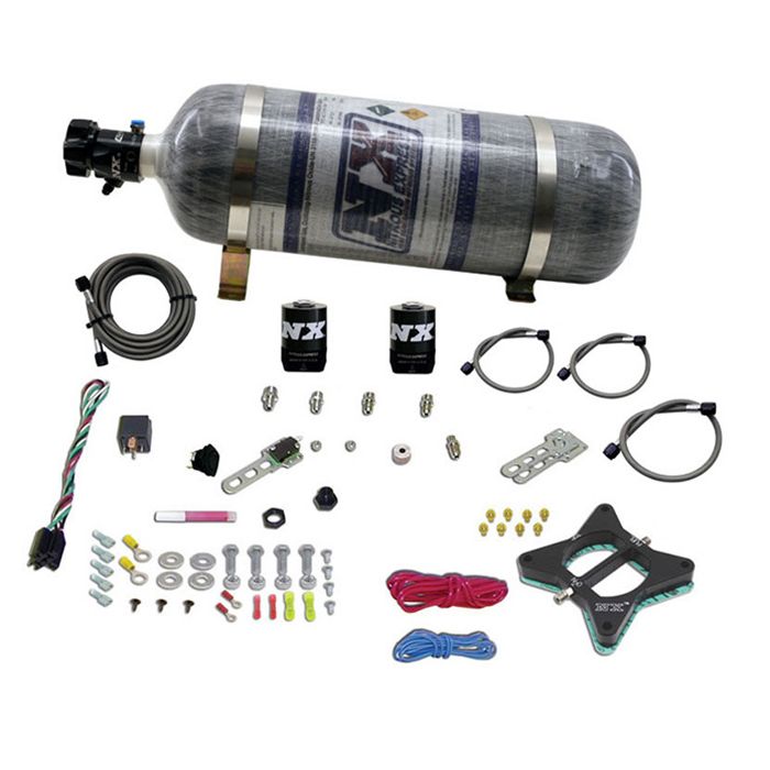 2 Valve Plate System With 10Lb Composite Bottle for Ford Mustang 4.6L (50-150Hp) Nitrous Express NX 20946-12