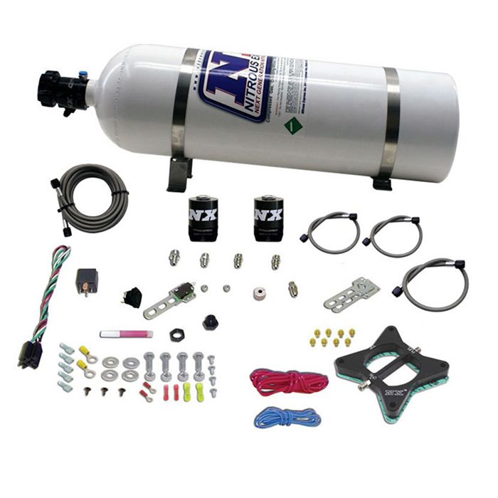 2 Valve Plate System With 15Lb Bottle for Ford Mustang 4.6L (50-150Hp) Nitrous Express NX 20946-15