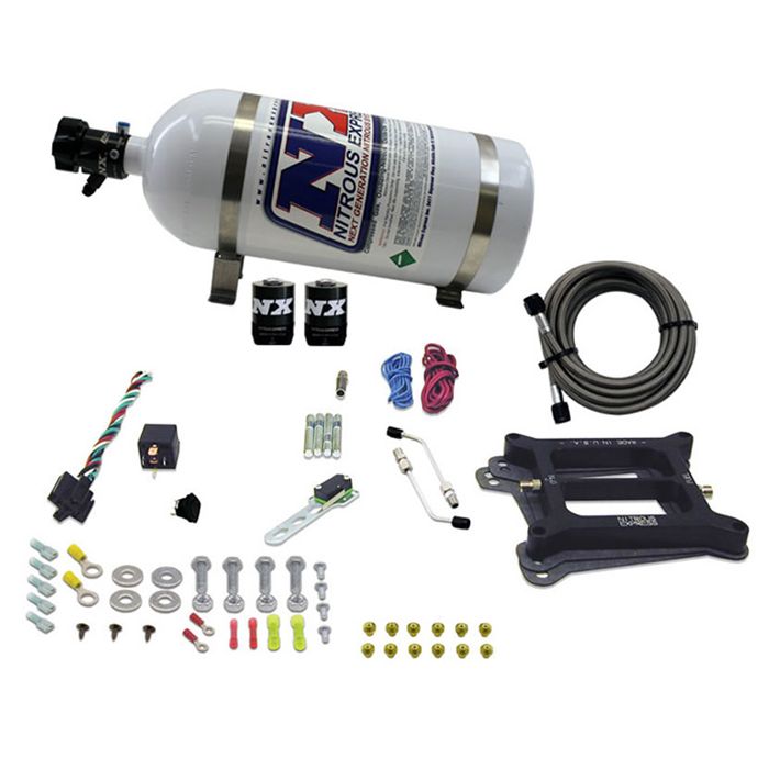 4150 Conventional Plate System Gasoline Stage 6 50-300Hp with 10Lb Bottle Nitrous Express NX 30040-10