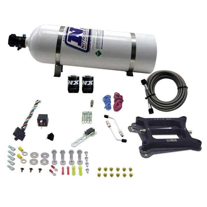 4150 Conventional Plate System Gasoline Stage 6 50-300Hp with 15Lb Bottle Nitrous Express NX 30040-15