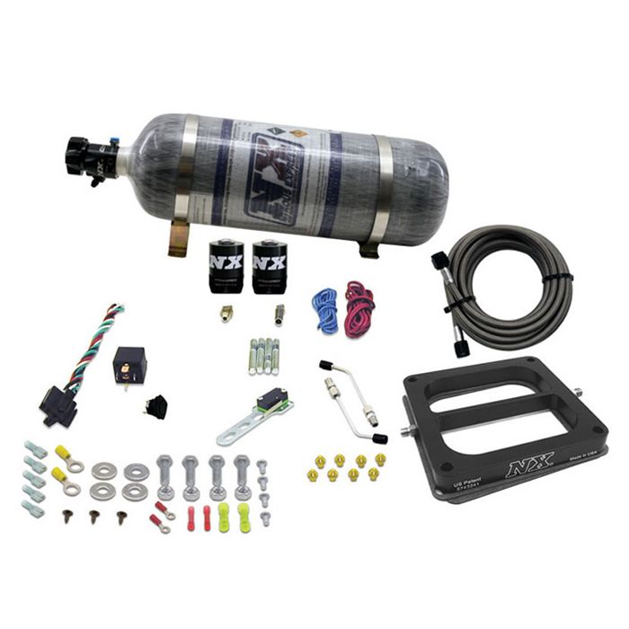 4500 Conventional Plate System Alcohol Pro-Power 100-500Hp with 12Lb Carbon Bottle Nitrous Express NX 50075-12