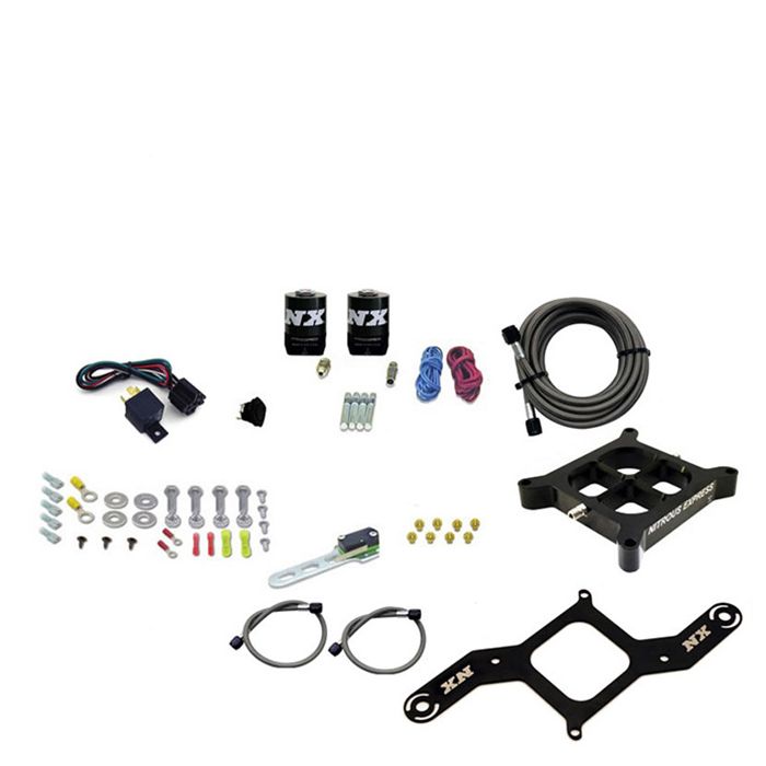 Billet Crossbar Plate System Dry Dual Stage 100-1000HP 4150 Flange without Bottle Nitrous Express NX 66242-00