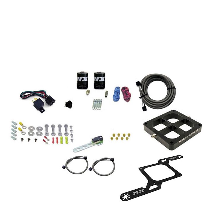 Billet Crossbar Plate System Dry Dual Stage 100-1000HP 4500 Flange without Bottle Nitrous Express NX 66247-00