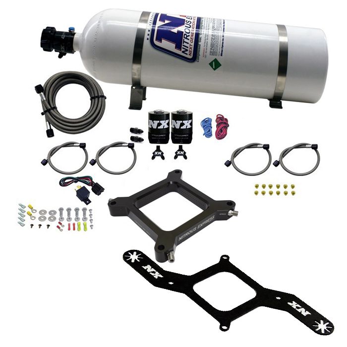 4150 Assassin Plate Gasoline Stage 6 50-300Hp with 15Lb Bottle Nitrous Express NX 67040-15