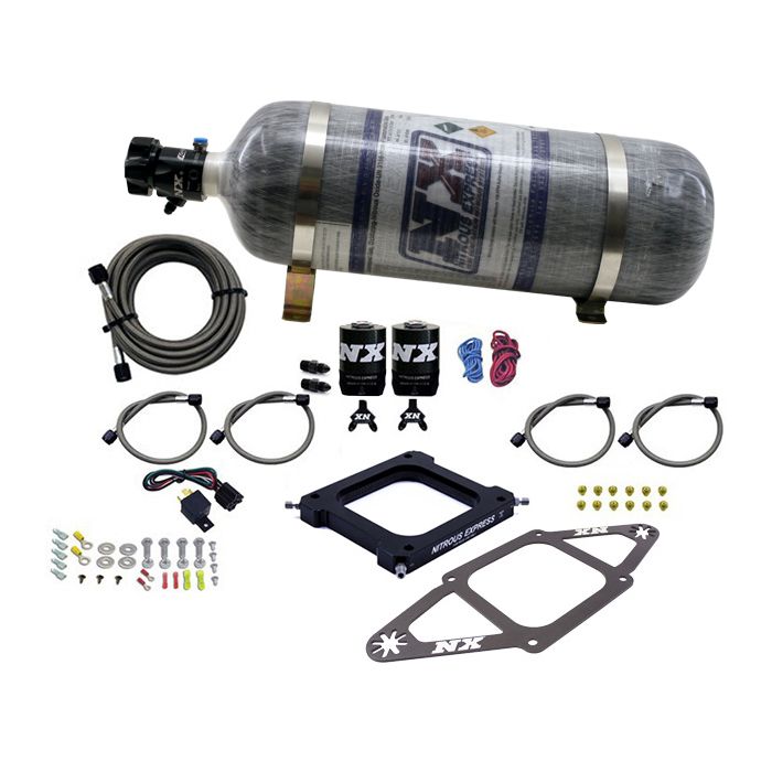 4500 Assassin Plate Gasoline Pro-Power 100-500Hp with 12Lb Carbon Bottle Nitrous Express NX 67570-12