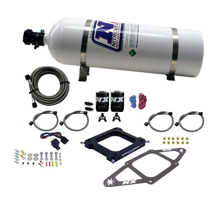 4500 Assassin Plate Gasoline Pro-Power 100-500Hp with 15Lb Bottle Nitrous Express NX 67570-15