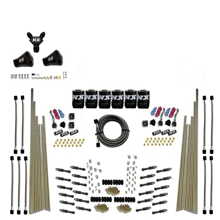 Three Stage 8-Cyl Dry Direct Port Nitrous System without Bottle Nitrous Express NX 93206-00