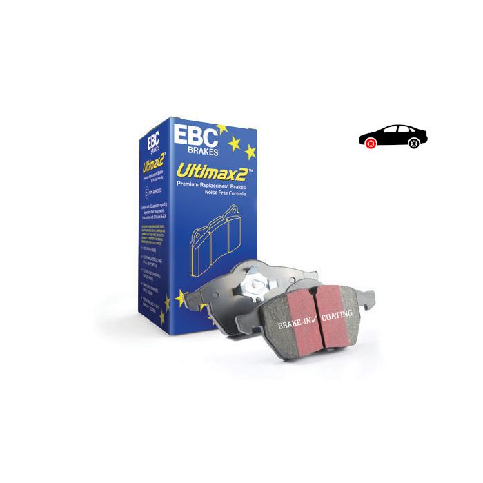 DP1384/2 Brake Pads ULTIMAX2 EBC Brakes for Alfa Romeo Citroen Nemo Multispace Citroen COMMERCIAL Nemo Fiat 500 Bravo Fiorino Combi Punto Evo Qubo Fiat COMMERCIAL Fiorino Peugeot Bipper Tepee Peugeot COMMERCIAL Bipper MiTo EMehari