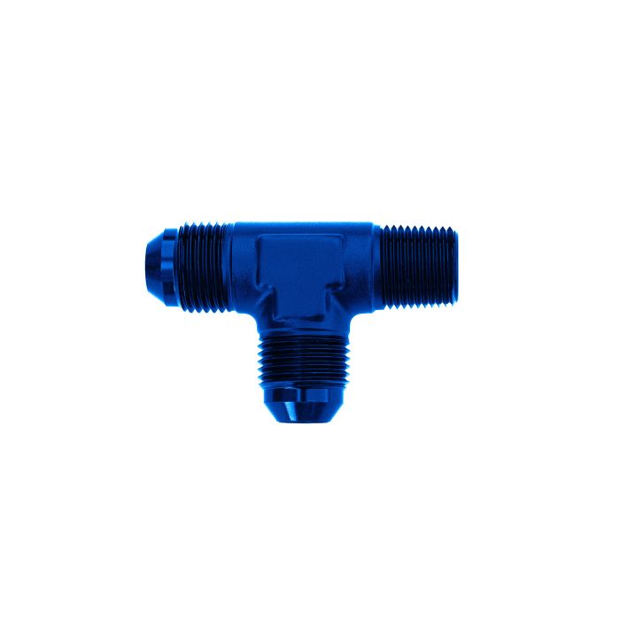 Adapter Trójnik Męski/Męski/Męski AN10 - AN10 - 1/2 NPT Niebieski