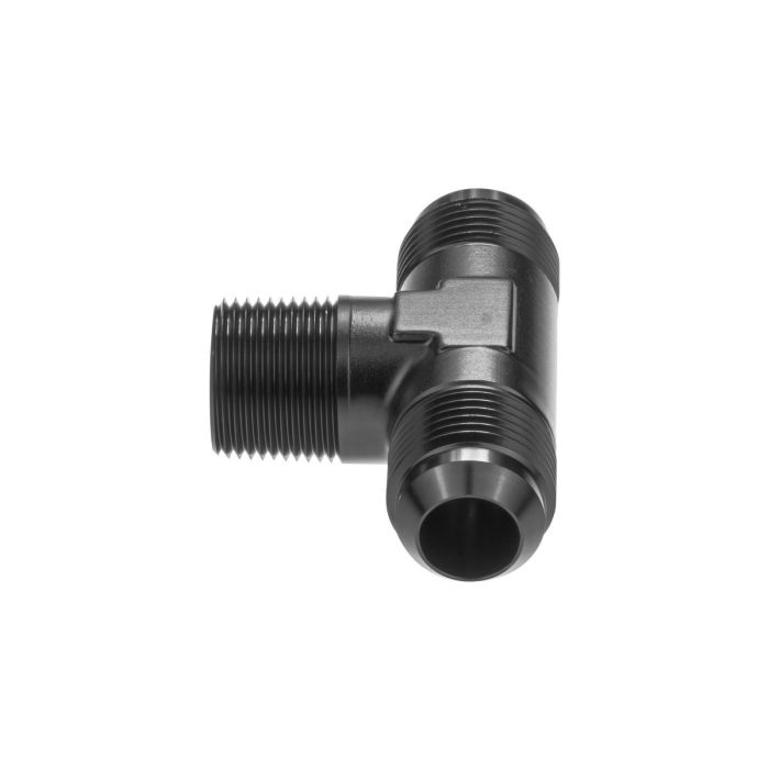 Adapter Trójnik Męski/Męski/Męski AN6 - 1/4 NPT - AN6 Czarny