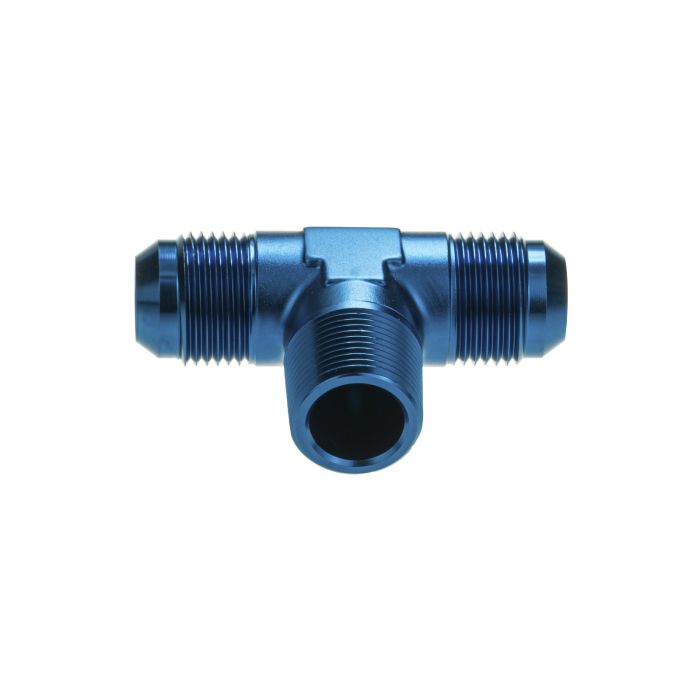 Adapter Trójnik Męski/Męski/Męski AN6 - 1/4 NPT - AN6 Niebieski