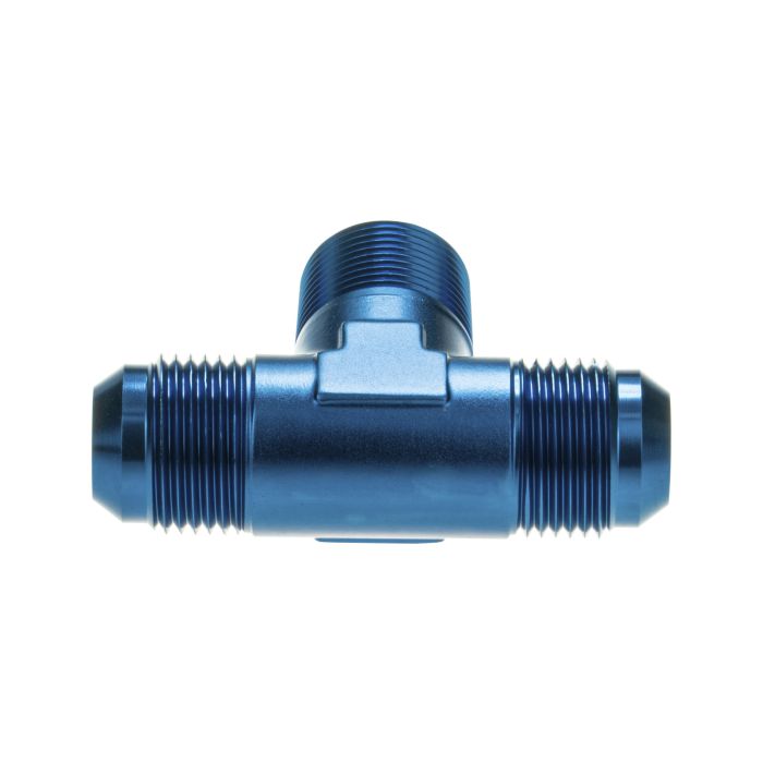 Adapter Trójnik Męski/Męski/Męski AN6 - 1/4 NPT - AN6 Niebieski
