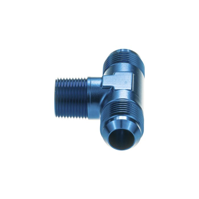 Adapter Trójnik Męski/Męski/Męski AN6 - 1/4 NPT - AN6 Niebieski