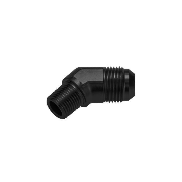 AN12 - 3/4 NPT 45' Nypel adapter męsko-męski JIC - NPT Czarny