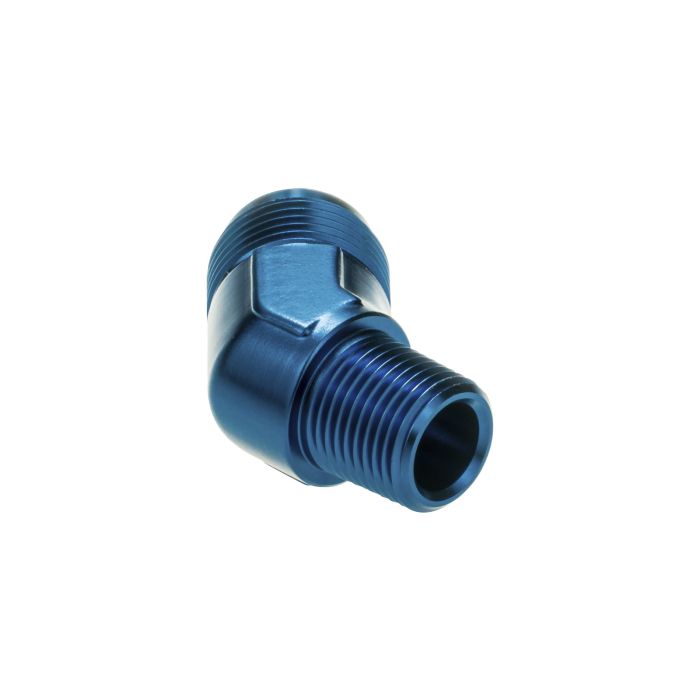 AN12 - 3/4 NPT 45' Nypel adapter męsko-męski JIC - NPT Niebieski