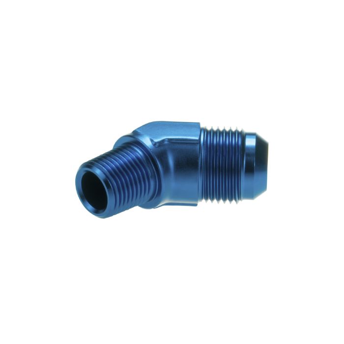 AN12 - 3/4 NPT 45' Nypel adapter męsko-męski JIC - NPT Niebieski