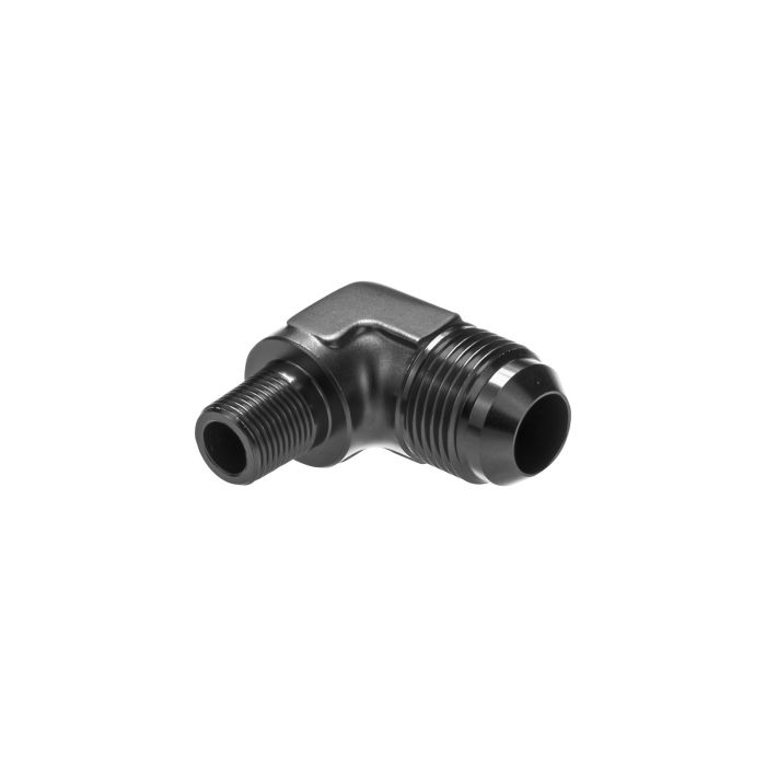 AN12 - 3/4 NPT 90' Nypel adapter męsko-męski JIC - NPT Czarny